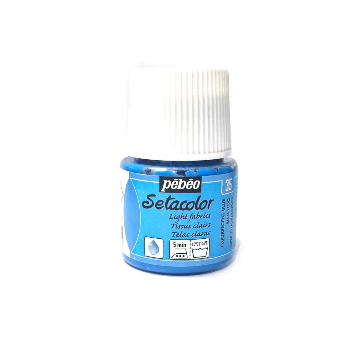 Setacolor Light Fabrics kangasväri 45ml - 35 Fluo Blue
