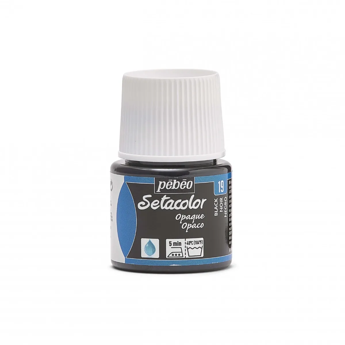 Setacolor Opaque kangasväri 45ml - 19 Black