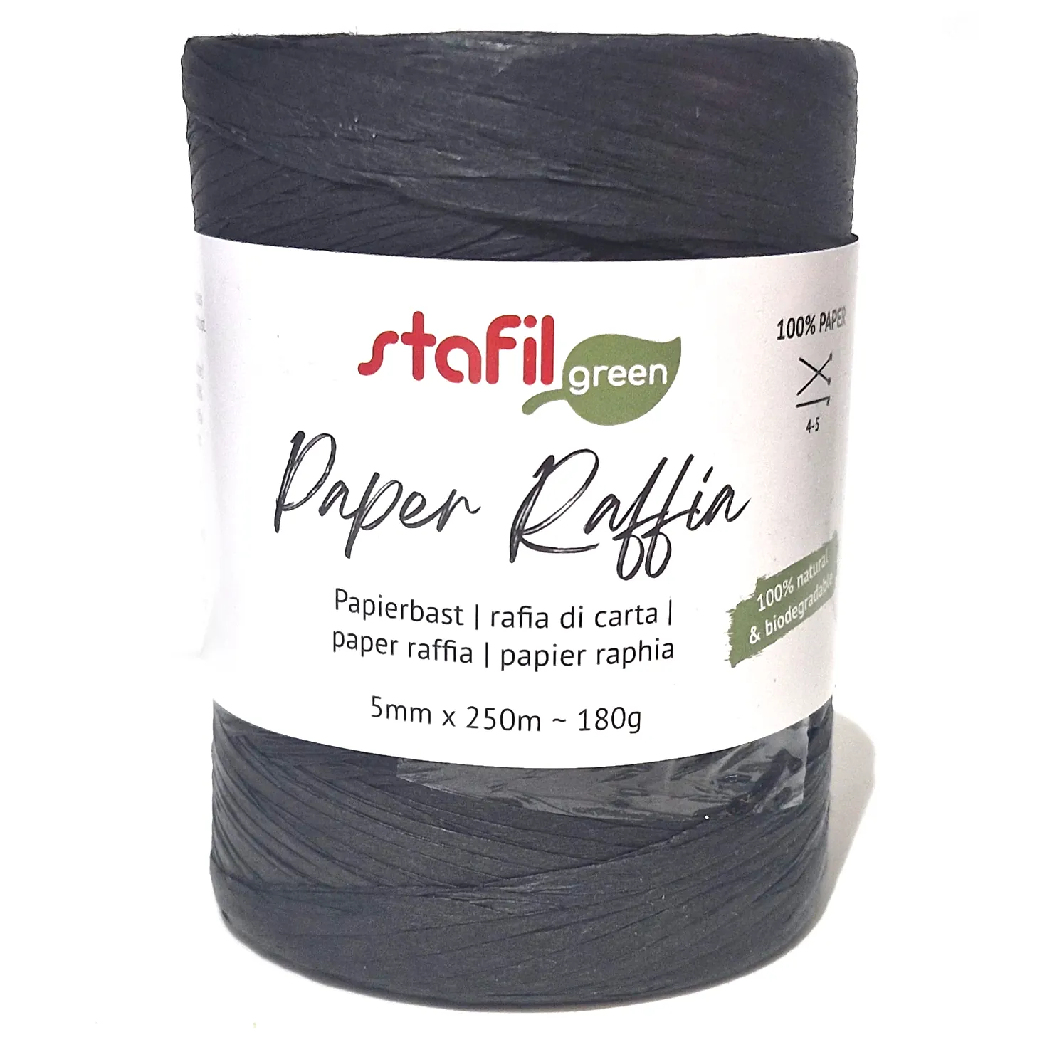 Paperinauha 5mm 250m - Musta