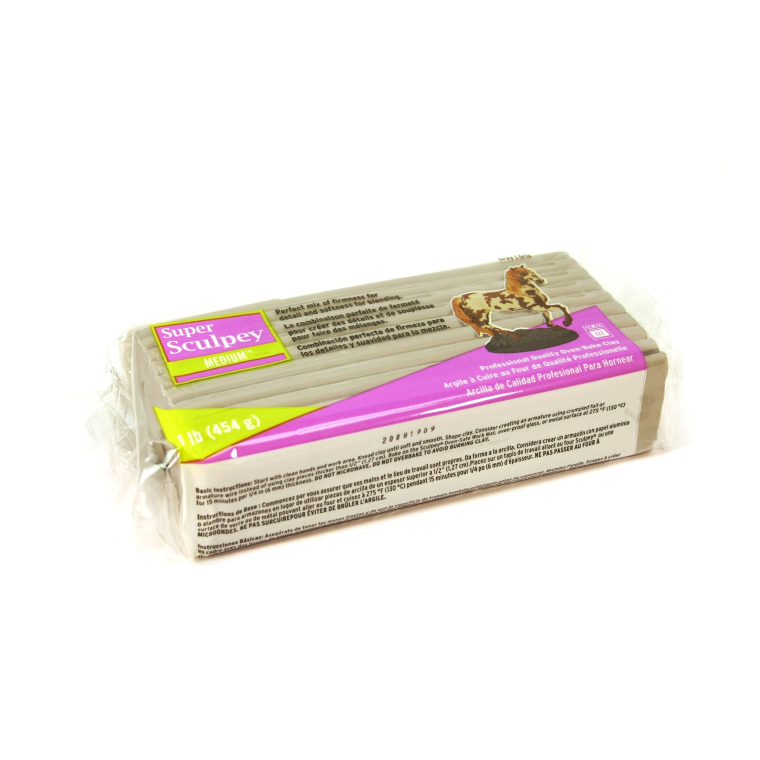 Đất nặn SS1SCULPT màu xám (454 g) – Super Sculpey Firm Gray – Thiên