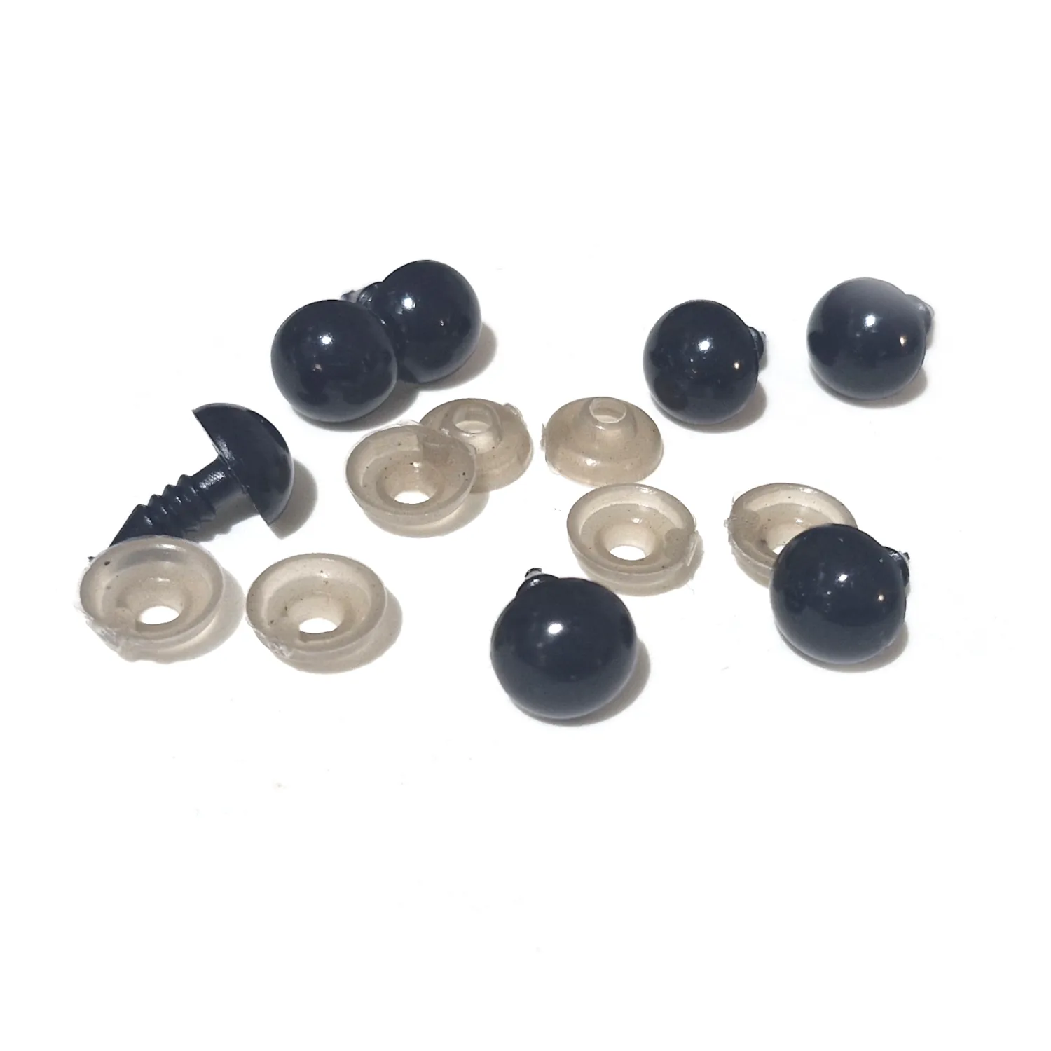 Turvasilmä 10mm 10kpl - Musta