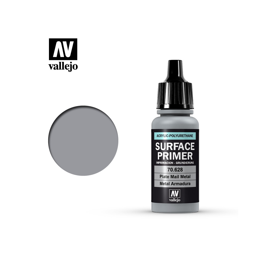 Vallejo Surface Primer - Plate Mail Metal